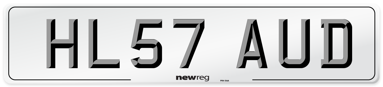 HL57 AUD Number Plate from New Reg